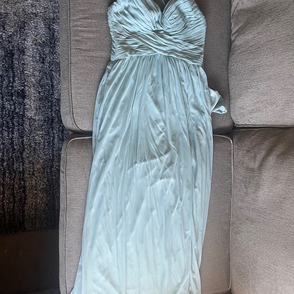 David’s Bridal Dusty Sage Bridesmaid Dress - Picture 1 of 3